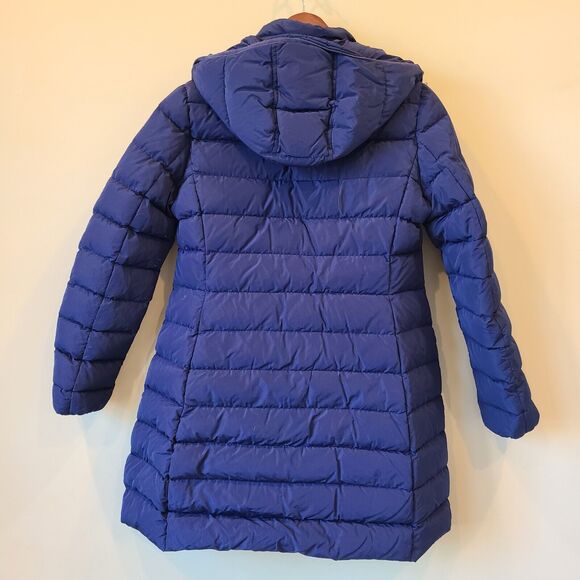 Moncler Womens Garbet Goose Down Jacket Size 1 Navy Blue Puffer Coat Designer - Picture 10 of 14